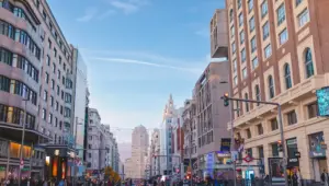 Tiendas en la Gran Vía de Madrid